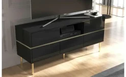 Lowboard Mirka | Schwarz | Möbel Höffner