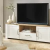 Lowboard Toneo | Eiche (Nachbildung), Weiß | Höffner