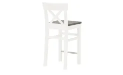 maison bleue Barstuhl Florian | Weiß, Grau, 64,5 cm
