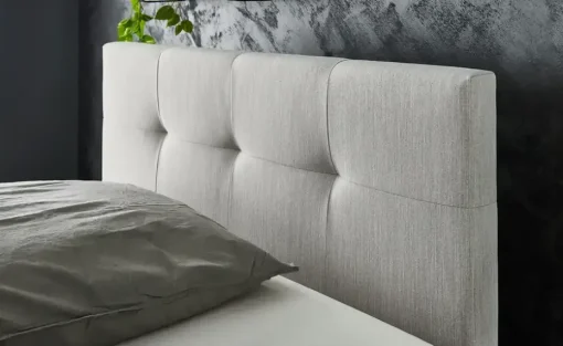 maison bleue Boxspringbett mit Bettkasten Mara | Hellgrau, 120 cm