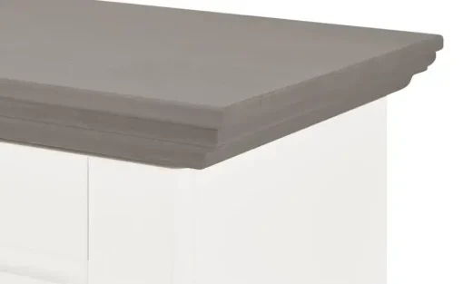 maison bleue Brotschrank Florian | Weiß, Grau | Höffner