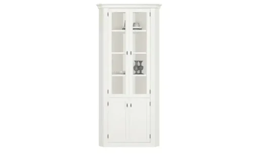 maison bleue Eckvitrine Petit Chalet | Weiß | Höffner