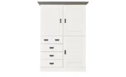 maison bleue Highboard Florian | Weiß, Grau, Türen aus Holz