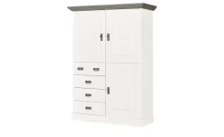 maison bleue Highboard Florian | Weiß, Grau, Türen aus Holz