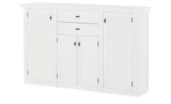 maison bleue Highboard Petit Chalet | mit Holztüren, Weiß