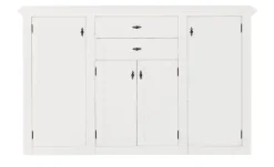 maison bleue Highboard Petit Chalet | mit Holztüren, Weiß