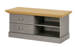 maison bleue Lowboard Florian | Grau, Hellbraun