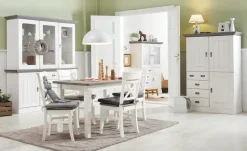 maison bleue Sideboard Florian | Weiß, Grau | Höffner