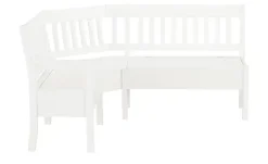 maison bleue Truhen-Eckbank  massiv Bendix | Weiß, ca, 147 x 213 cm