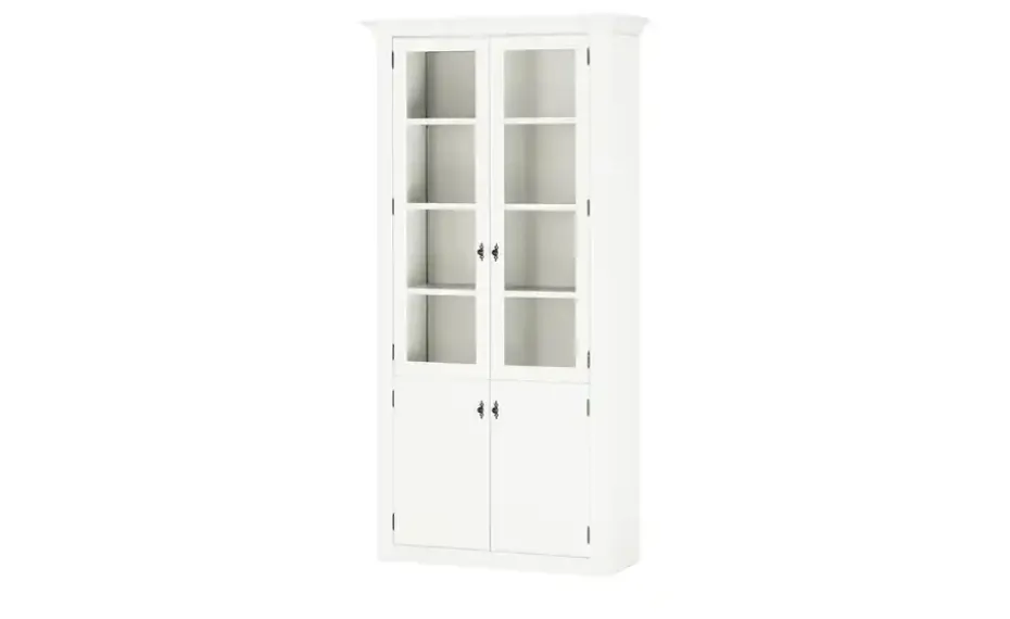maison bleue Vitrine Petit Chalet | Vitrine, Weiß