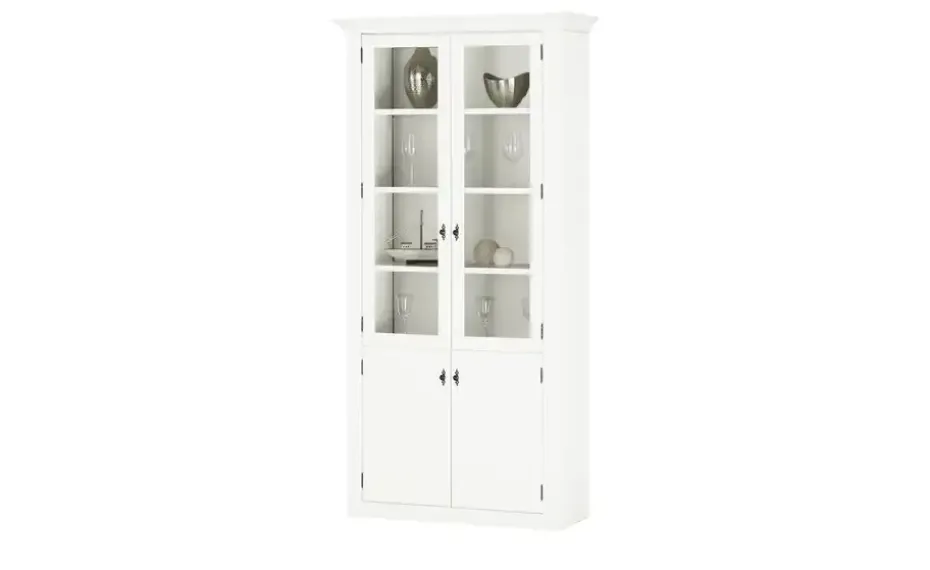 maison bleue Vitrine Petit Chalet | Vitrine, Weiß