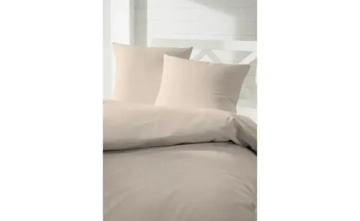 Mako-Satin Bettwäsche-Set | Taupe, 200 cm | Höffner