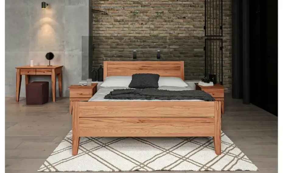 Massivholzbett Erik | Kernbuche, 90 cm | Möbel Höffner