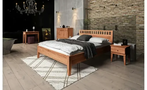 Massivholzbett Erik | Kernbuche, 140 cm | Möbel Höffner