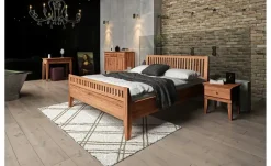 Massivholzbett Erik | Kernbuche, 140 cm | Möbel Höffner