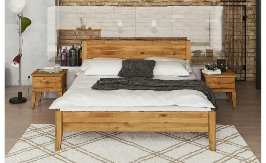 Massivholzbett Erik | Kernbuche, 90 cm | Möbel Höffner