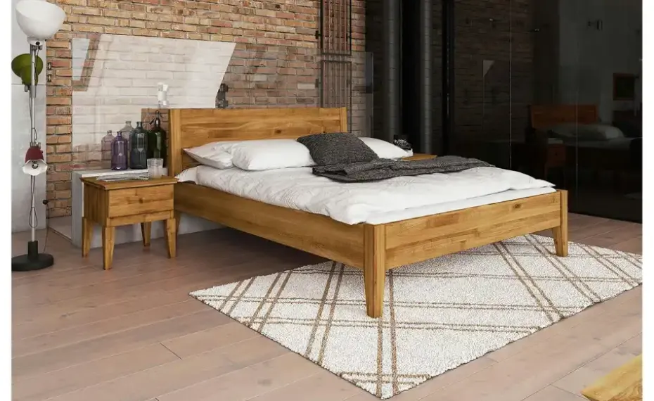 Massivholzbett Erik | Kernbuche, 90 cm | Möbel Höffner