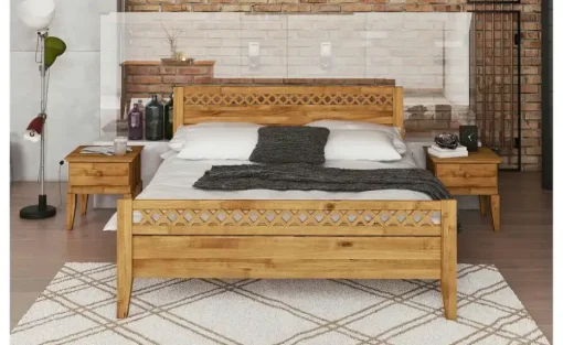 Massivholzbett Erik | Kernbuche, 140 cm | Möbel Höffner