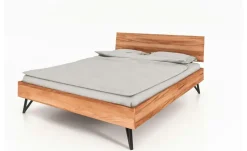 Massivholzbett mit Kopfteil Karl | Kernbuche, 140 cm