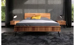 Massivholzbett Nico | Kernbuche, 140 cm | Möbel Höffner