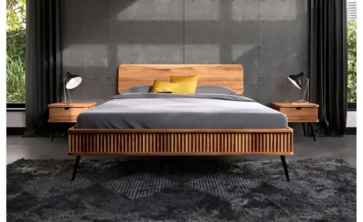 Massivholzbett Nico | Kernbuche, 90 cm | Möbel Höffner