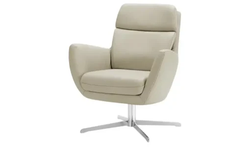 Max Schelling Drehsessel aus Echtleder Sierra | Creme