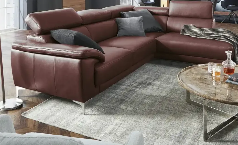 Max Schelling Ecksofa Vita | Rotbraun, rechts | Höffner