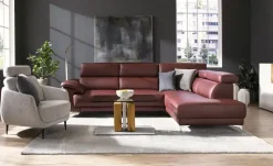 Max Schelling Ecksofa Vita | Rotbraun, rechts | Höffner