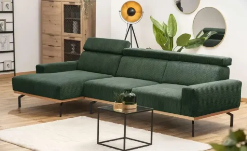 Max Winzer Ecksofa mit Holzsockel Emmi | Möbel Höffner