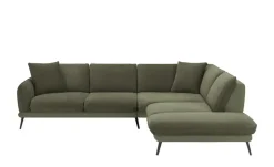 medium Ecksofa Romance | Grün, rechts | Möbel Höffner