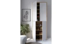 Mehrzweckschrank Bolognano | Asteiche (Nachbildung), Hellgrau