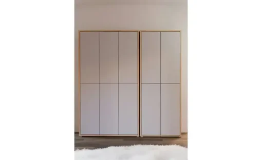 Mehrzweckschrank Bolognano | Asteiche (Nachbildung), Hellgrau