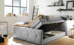 meinBett Boxspringbett Cleo | Hellgrau | Möbel Höffner