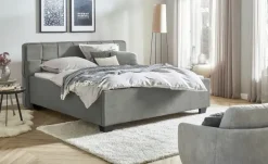 meinBett Polsterbettgestell Veifa | Grau, 140 cm