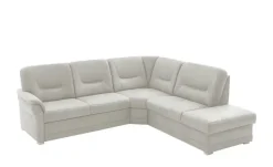 meinSofa Ecksofa aus Mikrofaser Edda | Silbergrau, rechts