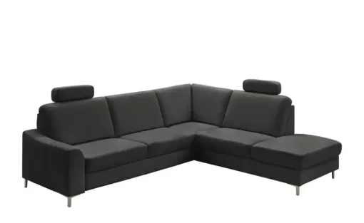 meinSofa Ecksofa Lea | Schwarz, rechts | Möbel Höffner