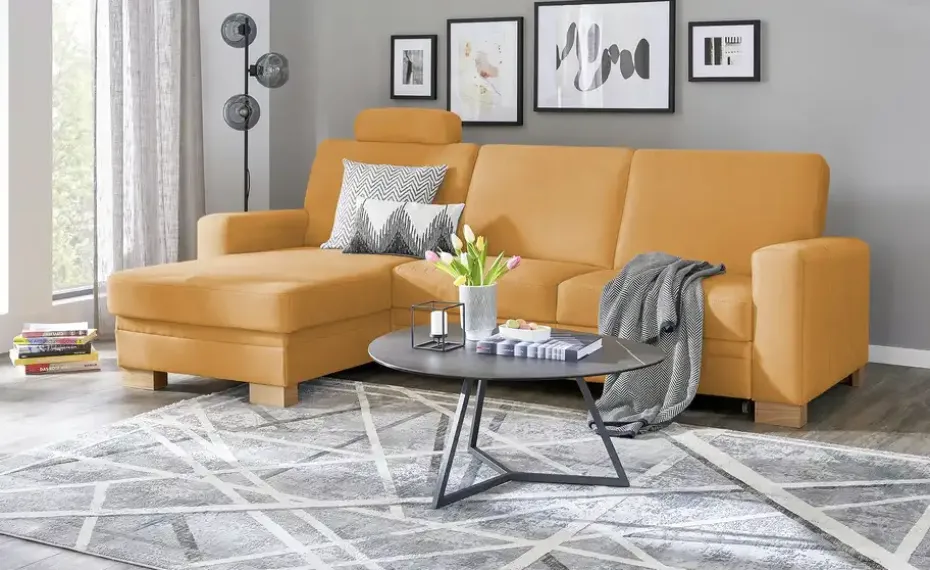 meinSofa Ecksofa Uli-S | Curry, links | Möbel Höffner