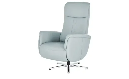 meinSofa Relaxsessel aus Leder Franzi-L | Himmelblau