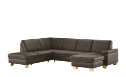 meinSofa Wohnlandschaft  Kunstleder Samu | Moccabraun, links