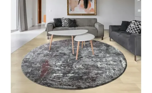 meinTeppich Hochflorteppich Juwel Liray | Beige, Ø 120 cm