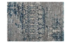 meinTeppich Hochflorteppich Juwel Silenta | Petrol, 160x230 cm
