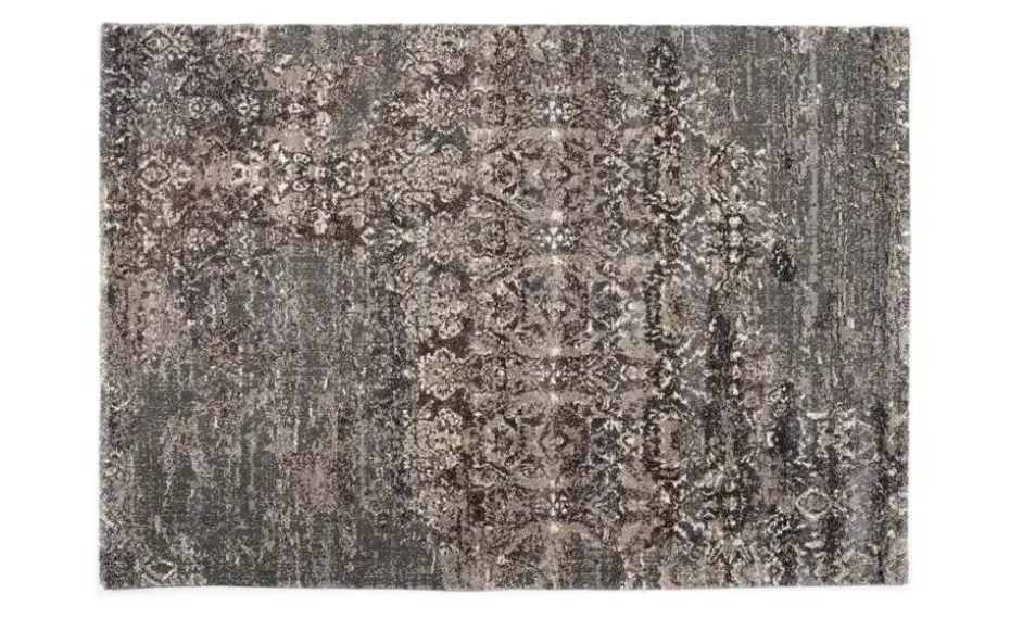 meinTeppich Hochflorteppich Juwel Silenta | Beige, Braun, 80x150 cm
