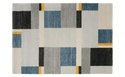 meinTeppich Hochflorteppich Castle Beppo | 160x230 cm, Gelb, Grau, Blau