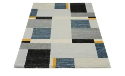 meinTeppich Hochflorteppich Castle Beppo | 160x230 cm, Gelb, Grau, Blau