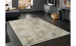 meinTeppich Kurzflorteppich Palermo | Beige, Goldfarben, 120x180 cm