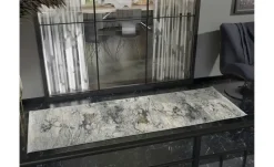 meinTeppich Kurzflorteppich Palermo | 80x200 cm, Goldgelb