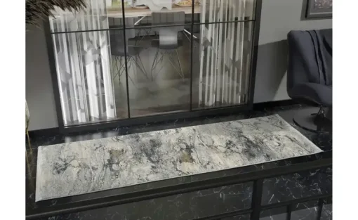 meinTeppich Kurzflorteppich Palermo | 80x200 cm, Goldgelb