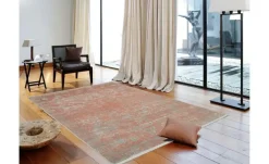 meinTeppich Webteppich Color Sioux | Rosé, 130 cm