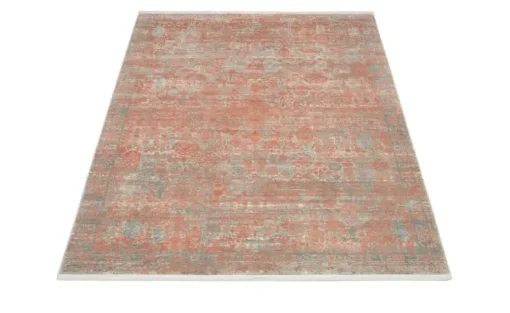 meinTeppich Webteppich Color Sioux | Rosé, 130 cm