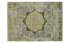 meinTeppich Webteppich Color Creek | Grün, 130 cm